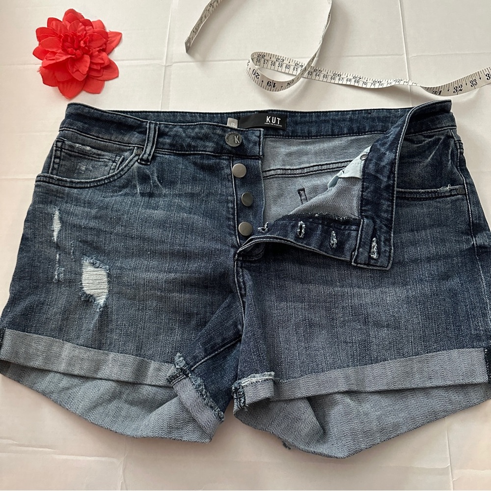 🌻KUT Button Fly Jean Shorts - KUT from the Kloth Madeline Boyfriend shorts